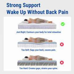 COSOVA Classic Hybrid Mattress-Cloud